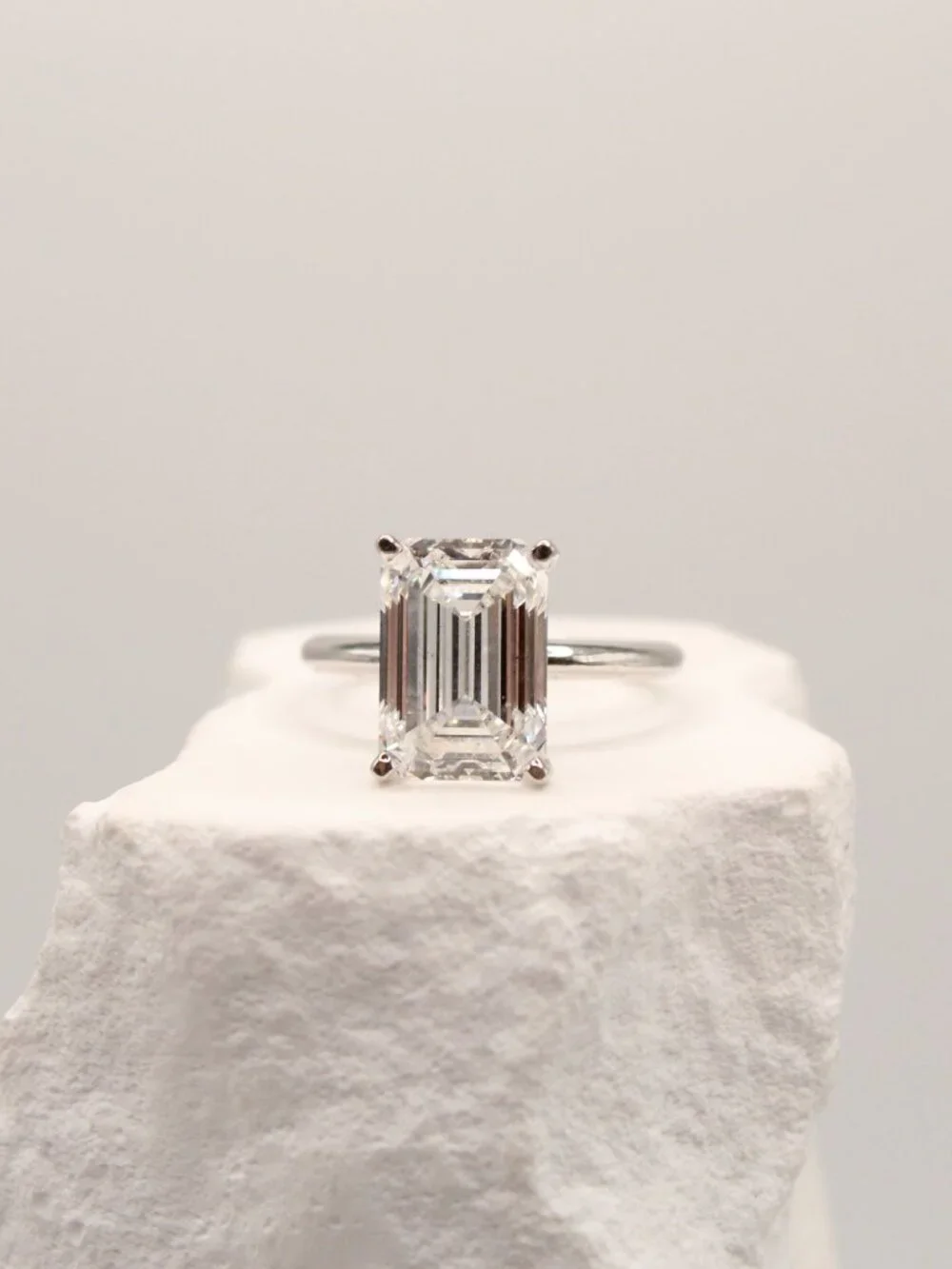 Emerald Cut Solitaire Ring
